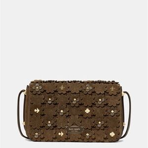 Kate Spade Brown Floral Crossbody Bag